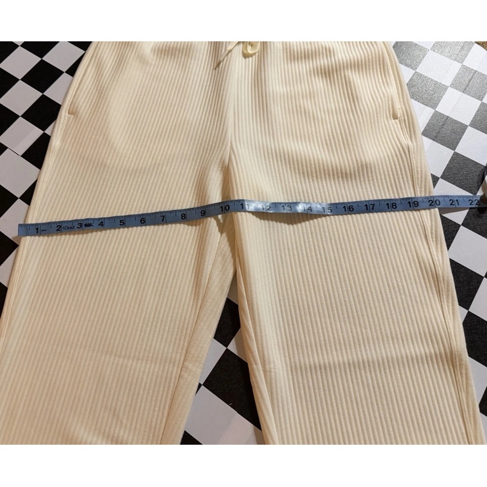DSG Women's Everyday High Rise Ottoman Jogger Sweatpants Light Cream SMALL NWT - Picture 8 of 9